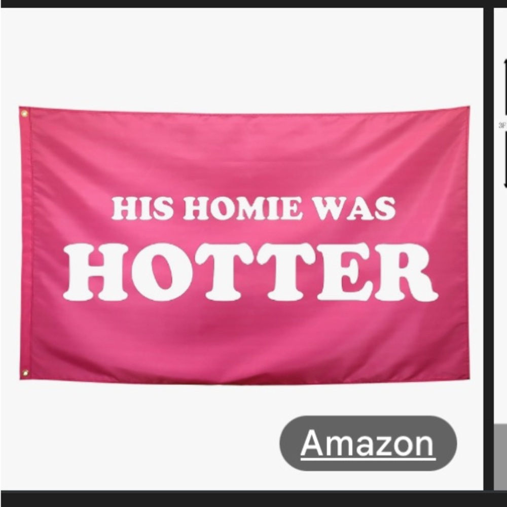 Pink Banner with Bold White Text
